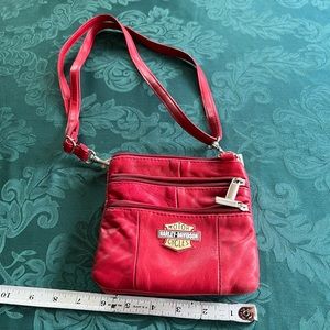 Harley Davidson cross over purse leather